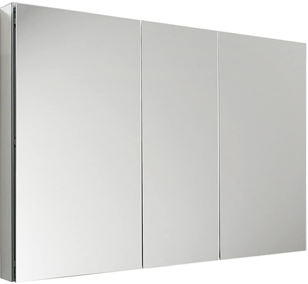 Fresca Bath 50 W X 36 H Modern Bathroom Medicine Cabinet With Mirrors, Recessed Or Wall-Mount Installation, 8 Adjustable Gla
