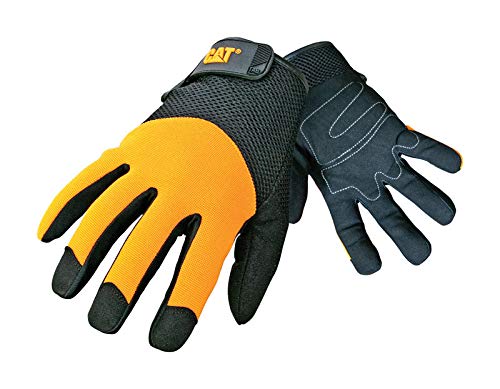 Cat Gloves Cat012215J Jumbo Yellow Spandex Back Gloves