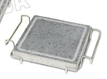 Ilsa 8.5 X 8.5 In. Square Lava Rock Plate With Stand44; 9 Piece