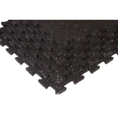 Black With Gray Flecks Interlocking Mat