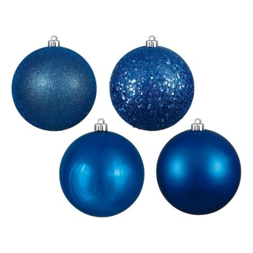 Casafoyer  10” Blue 4 Finish Ball Asst Drilled 4/Bg - N592502DA - (Pack Of 2)