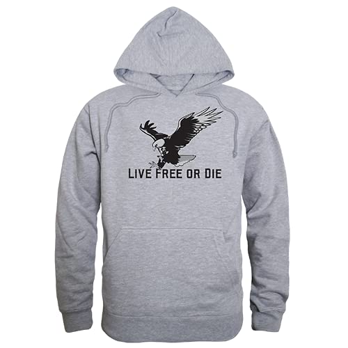 Graphic Pullover, Live Free, H.Grey, S