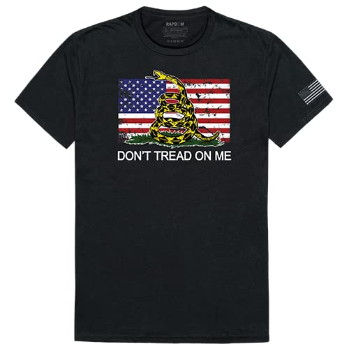 Tac. Graphic T, Flag 2 w/Gadsden, Black, S