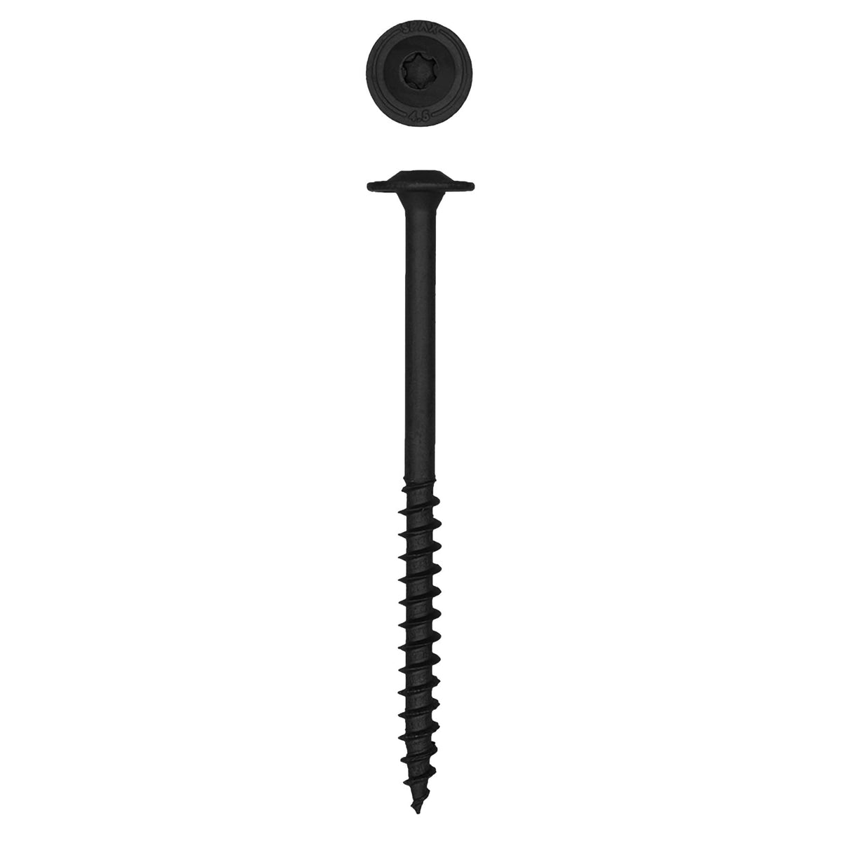 Spax 4581820801155 516 X 4-12 T-Star Washer Head Black Hcr (High Corrosion Resistant) Powerlag Contractor Pax (50 Pieces Per Box