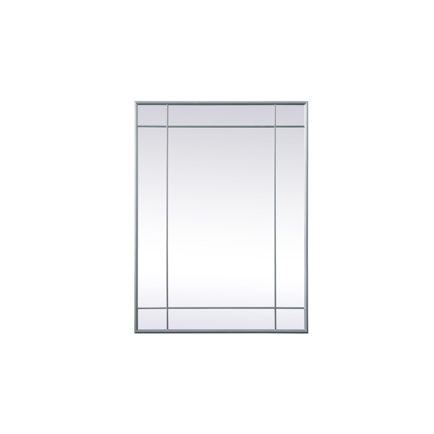 French Panel Wall Mirror 30x40 Inch In Silver