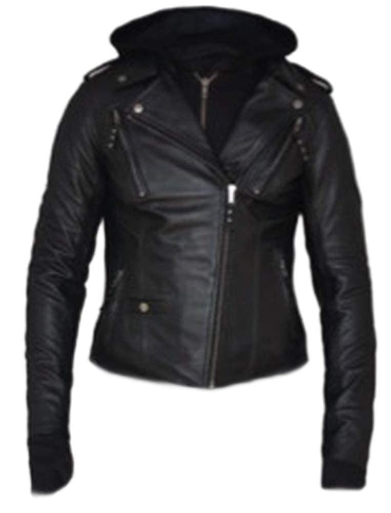 Ladies Derringer 3-in-1 Lambskin Hoody Motorcycle Jacket