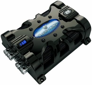 Planet 20 Farad Capacitor With Digital Voltage Display Blue Illumination