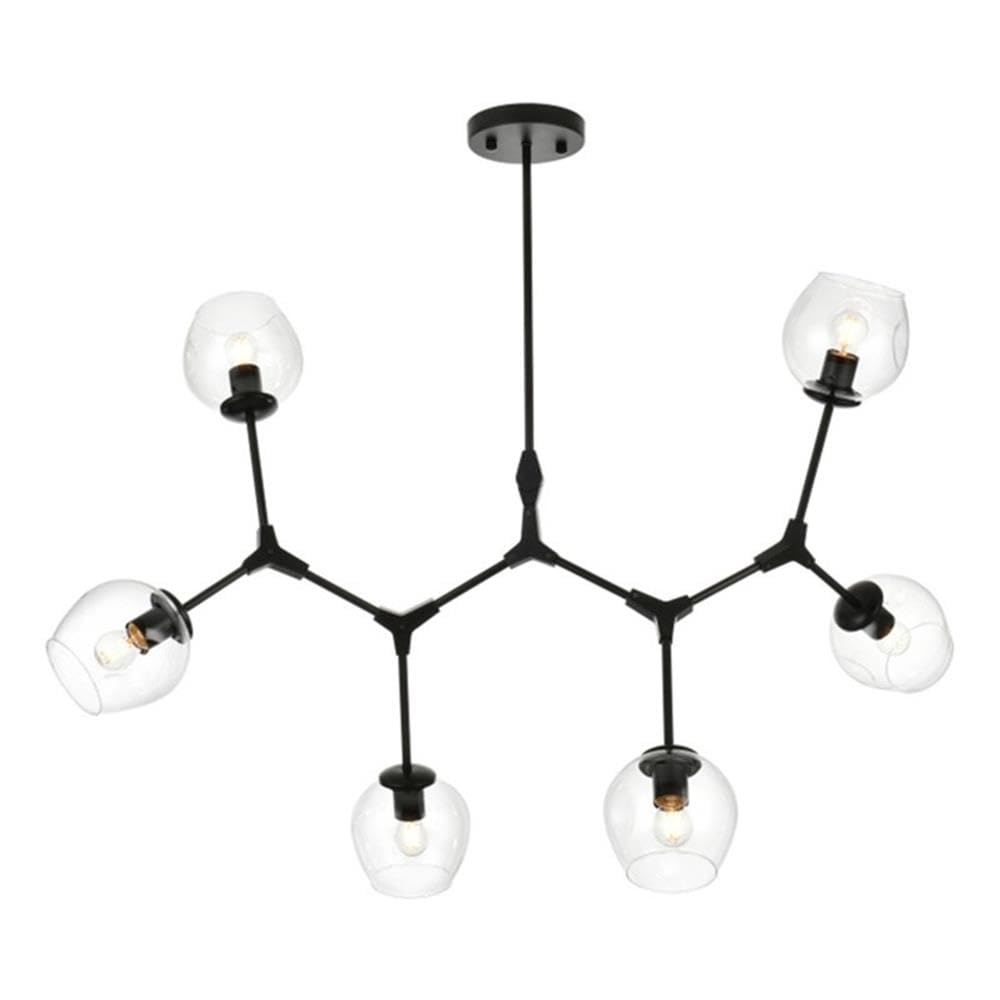 Elegant Lighting Cavoli 49 Inch Chandelier In Black