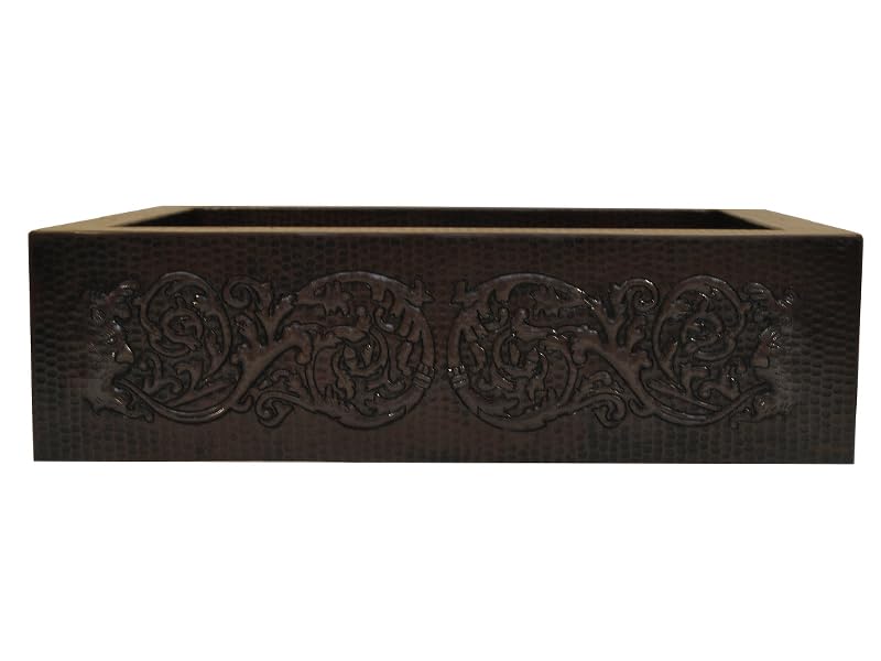 INNOVA COPPER FARMHOUSE KITCHEN SINK D4 NOUVEAU DESIGN 36X22X9 G17 DARK