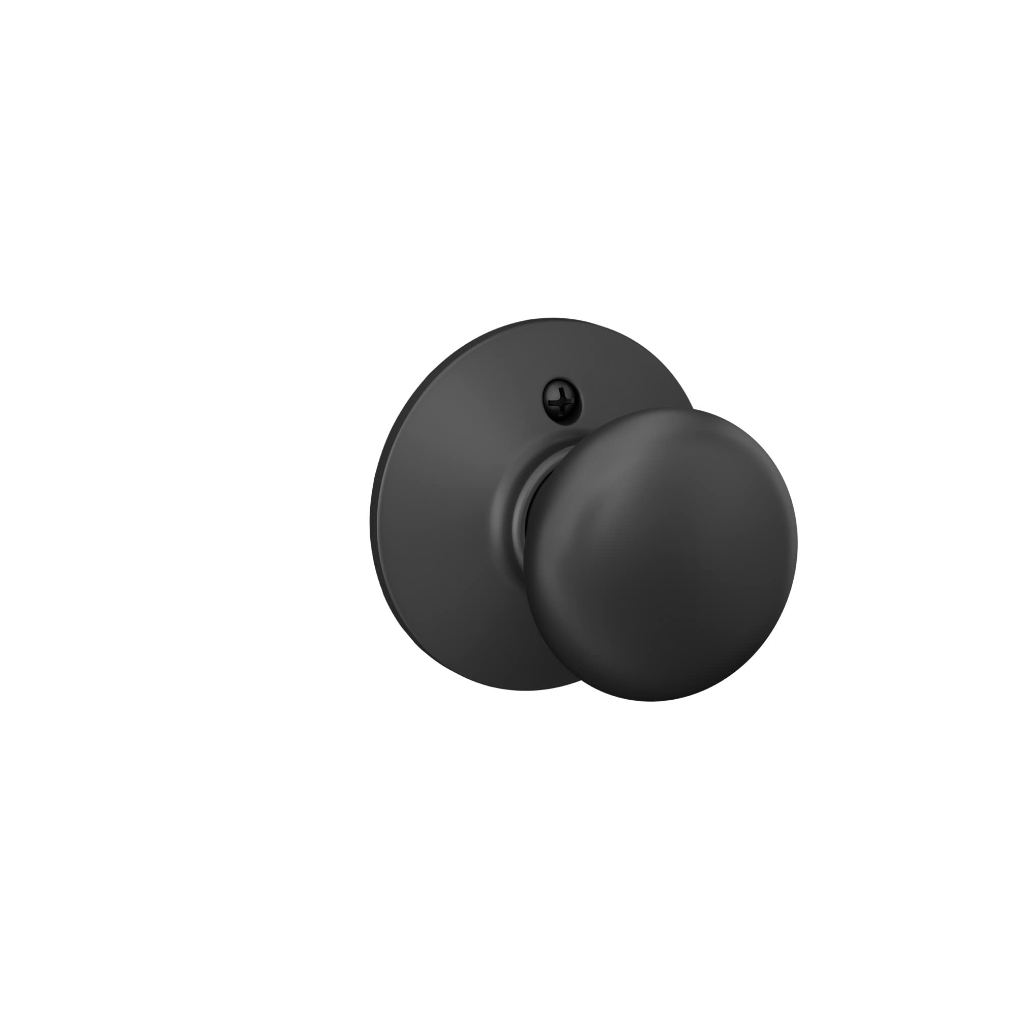 Schlage F170 Ply 622 Plymouth Door Knob, One Sided Non-Turning Dummy Door Handle, Matte Black