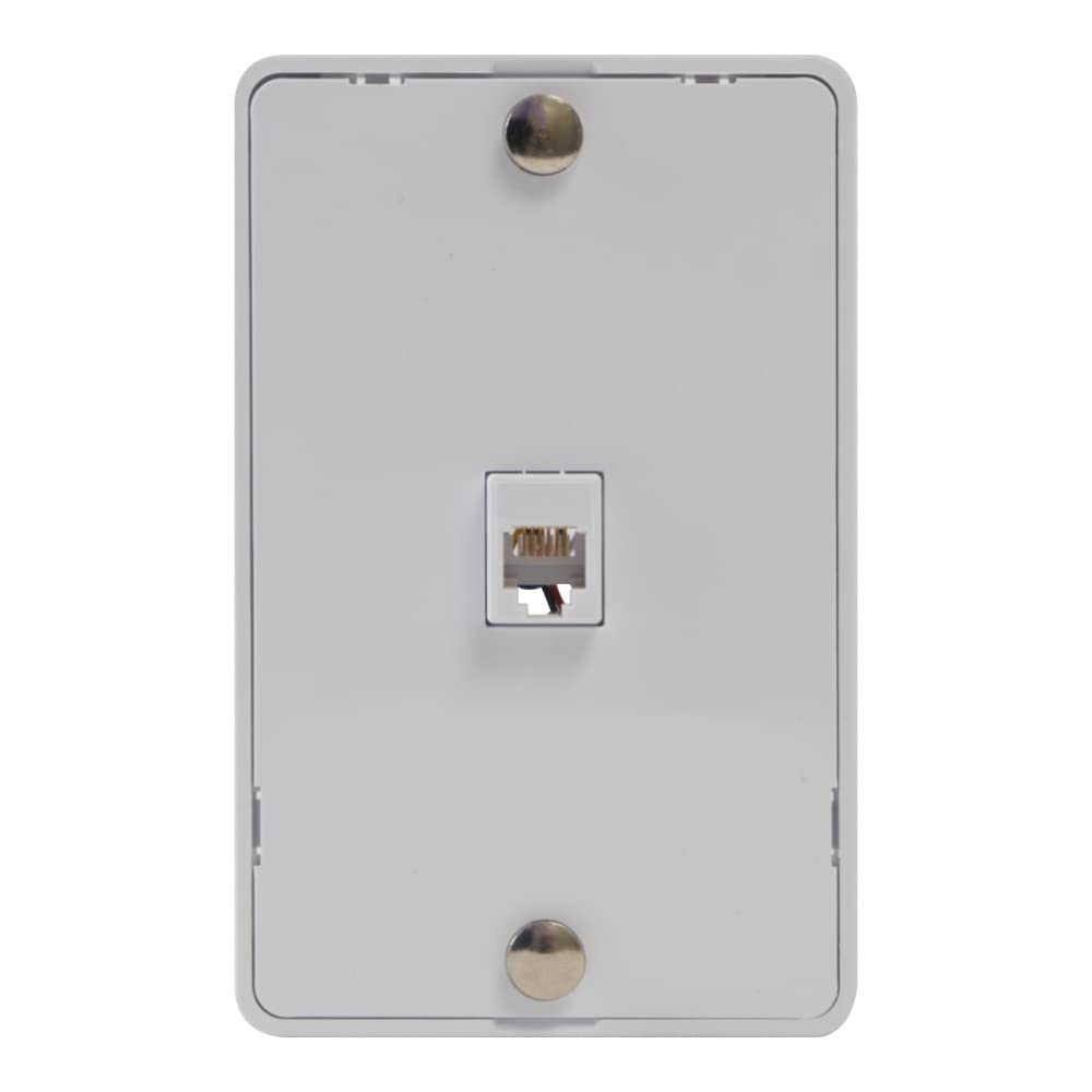 Wall Plate IDC 6P6C - White