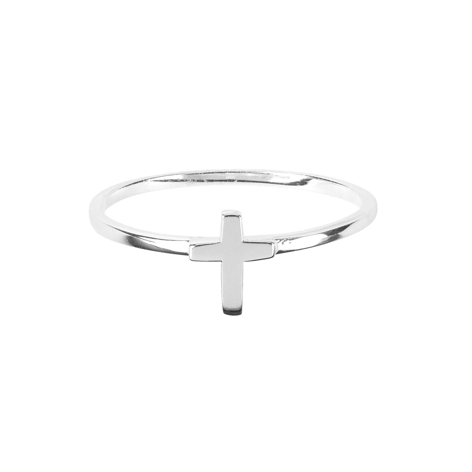 Ring Thin Horizontal Cross