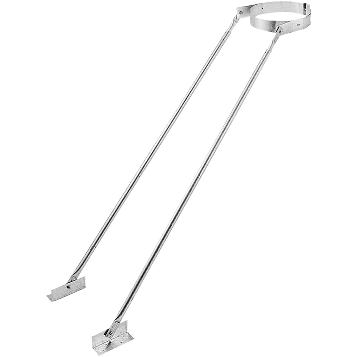 Duravent 6Dp-Xrb Duraplus 6 Extended Roof Bracket Supports Chimney Stove Pipe For Stability Against Wind & Snow, Includes Mounti