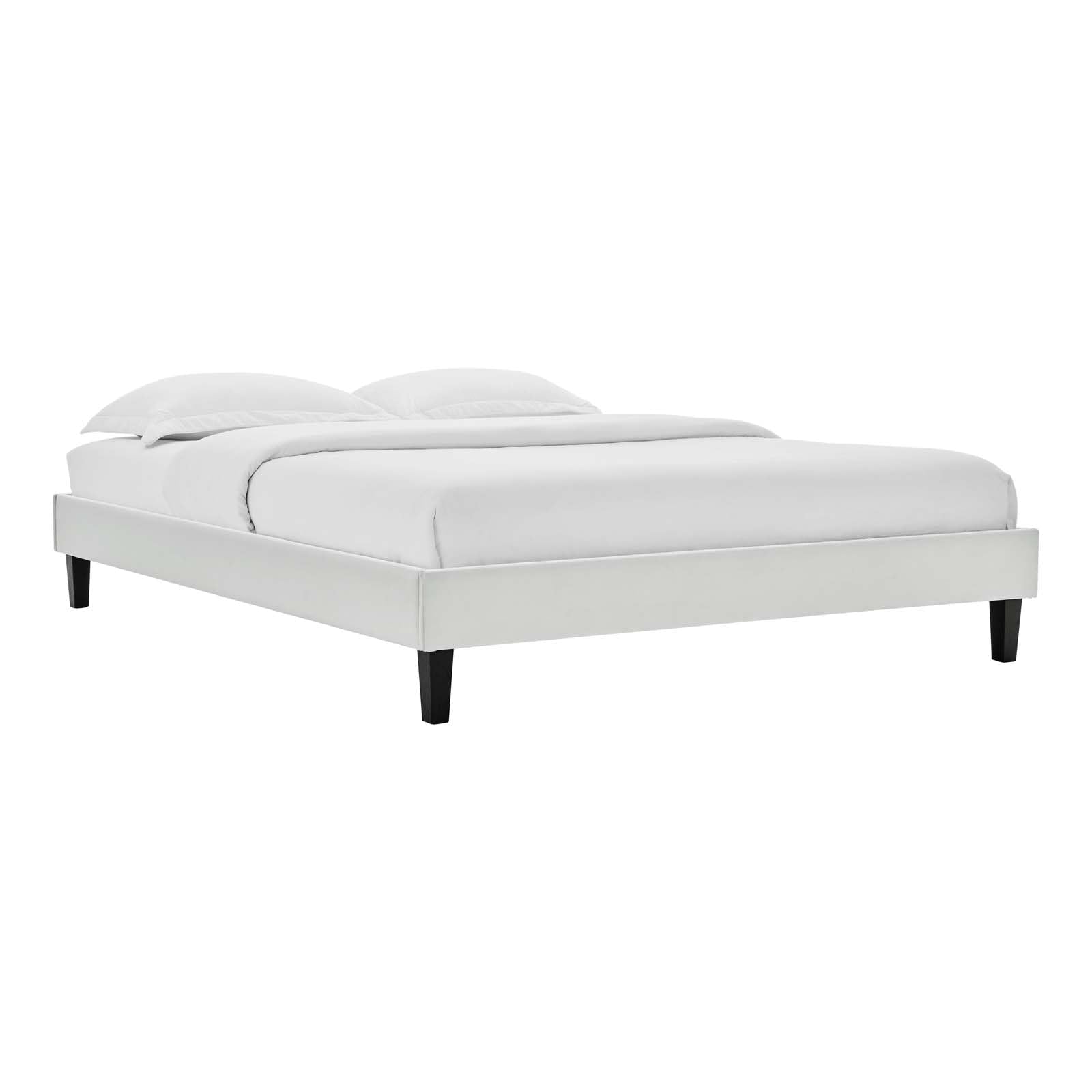 Yardlio Reign Performance Velvet Twin Platform Bed Frame - Elegant, Sturdy, Versatile