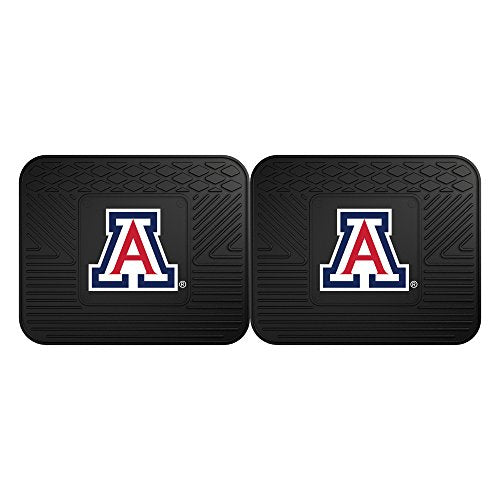 Fanmats 13215 University Of Arizona Wildcats Rear Second Row Vinyl Heavy Duty Utility Mat, (Pack Of 2)