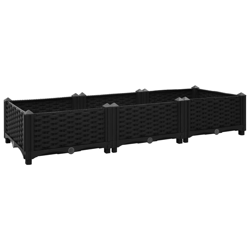 vidaXL Raised Bed 47.2x15.7”x9.1” Polypropylene