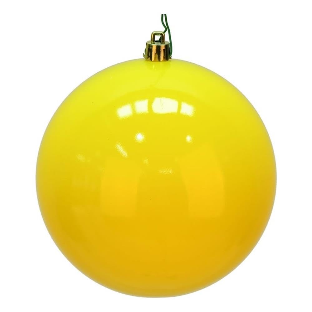 Casafoyer 3” Yellow Shiny Ball UV 12/Bag - (Pack Of 2)