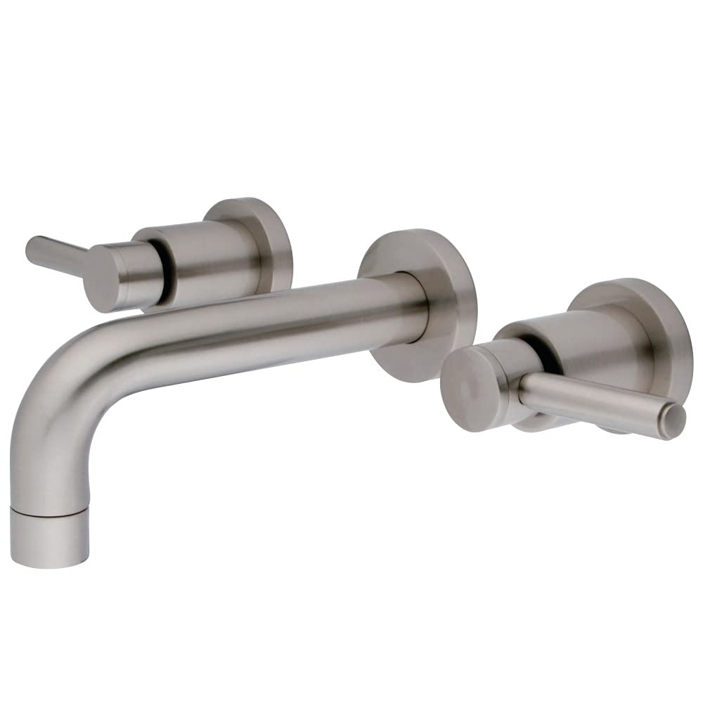 Kingston Brass Ks8128Dl Concord Bathroom Faucet, 8 Spout Reach, Brushed Nickel