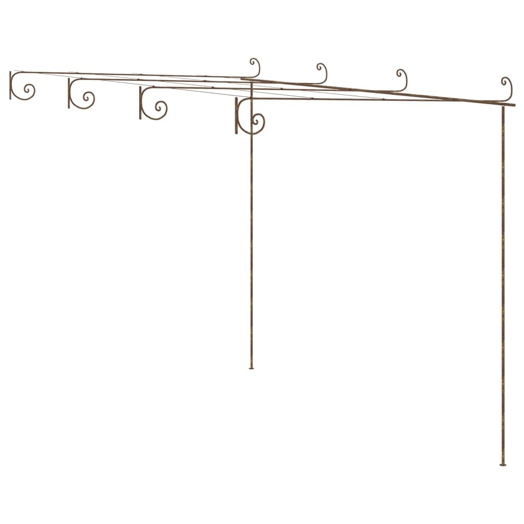 vidaXL Garden Rose Arch Antique Brown 13.1x9.8x8.2 Iron