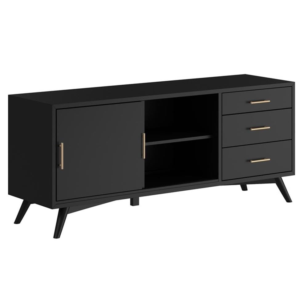 Flynn Large TV Console, Black
