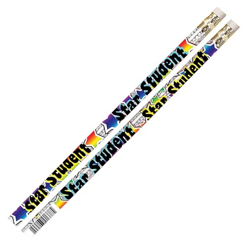 Casafoyer Star Student Motivational Pencils, 12 Per Pack, 12 Packs | (2 Units)