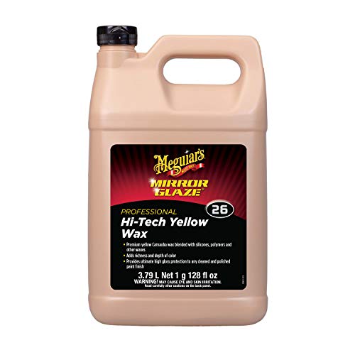 Meguiar'S M2601 Mirror Glaze Hi-Tech Yellow Wax - 1 Gallon Container , 128 Fl Oz (Pack Of 1)