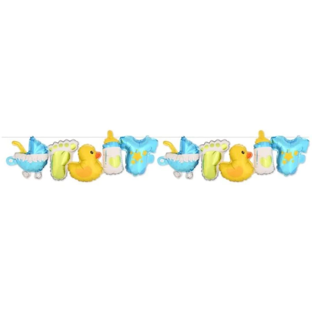 Baby Boy Balloon Streamers