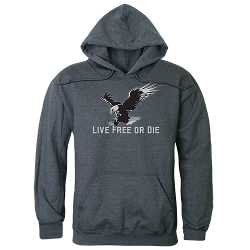 Graphic Pullover, Live Free, H.Char, L
