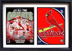 12x18 Double Frame - St. Louis Cardinals Greats