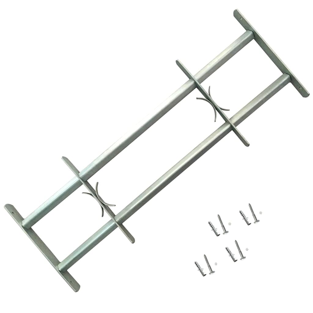 vidaXL Adjustable Security Grilles for Windows 2 pcs 39.4-59.1"