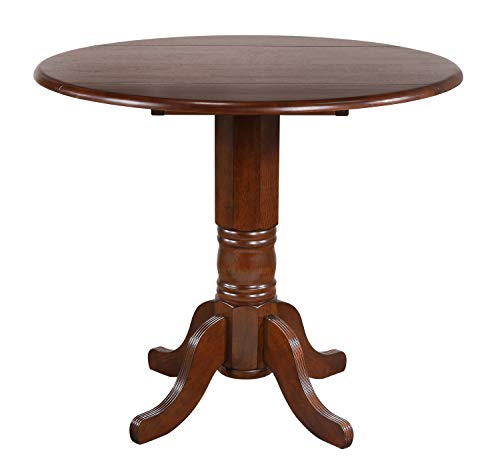 Sunset Trading Andrews Round Drop Leaf Pub Table Dlu-Adw4242Cb-Ct