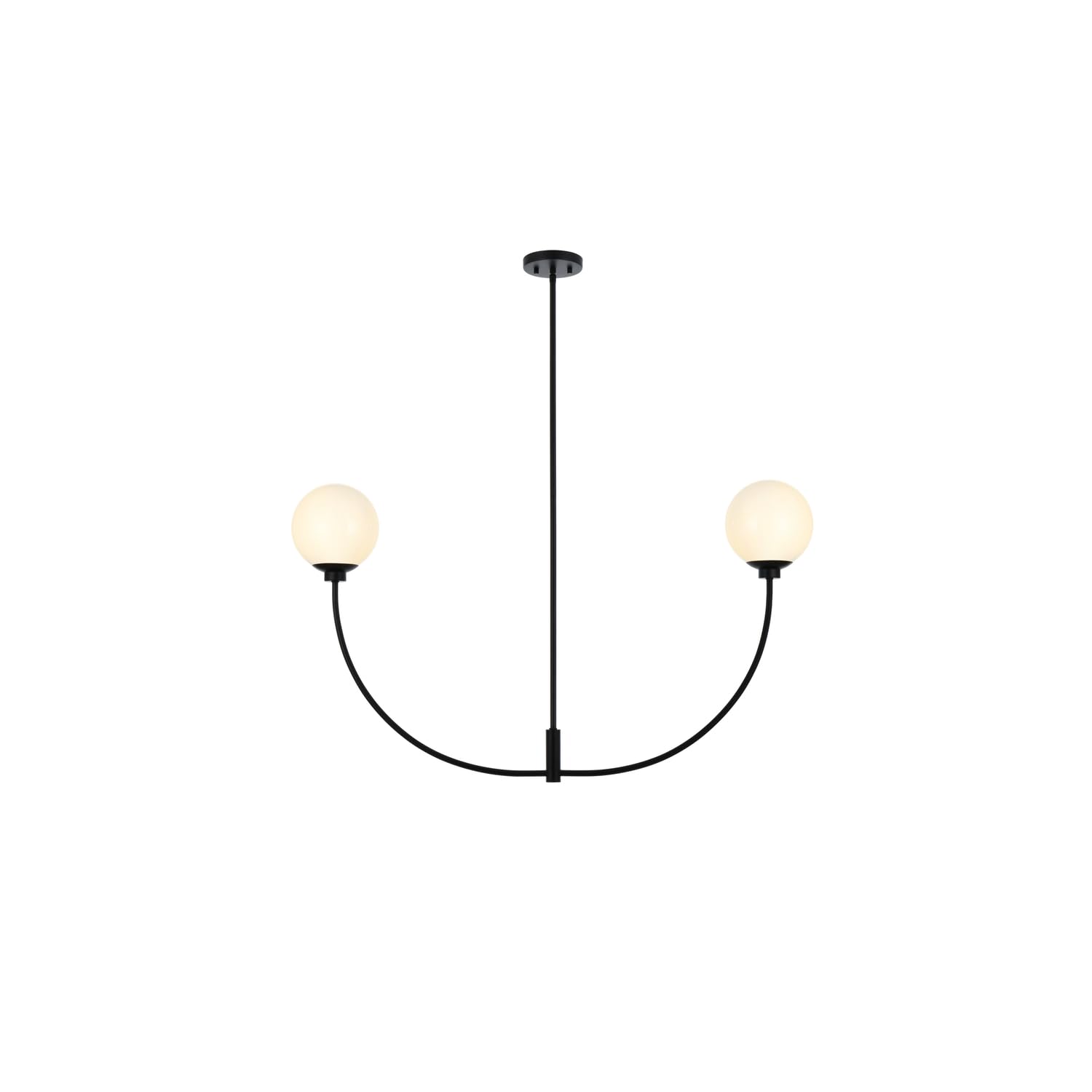 Nyomi 42 inch chandelier in Black