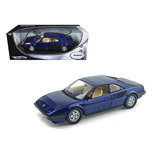 Hot Wheels Ferrari Mondial 8 Blue 1/18 Diecast Model Car By Hotwheels