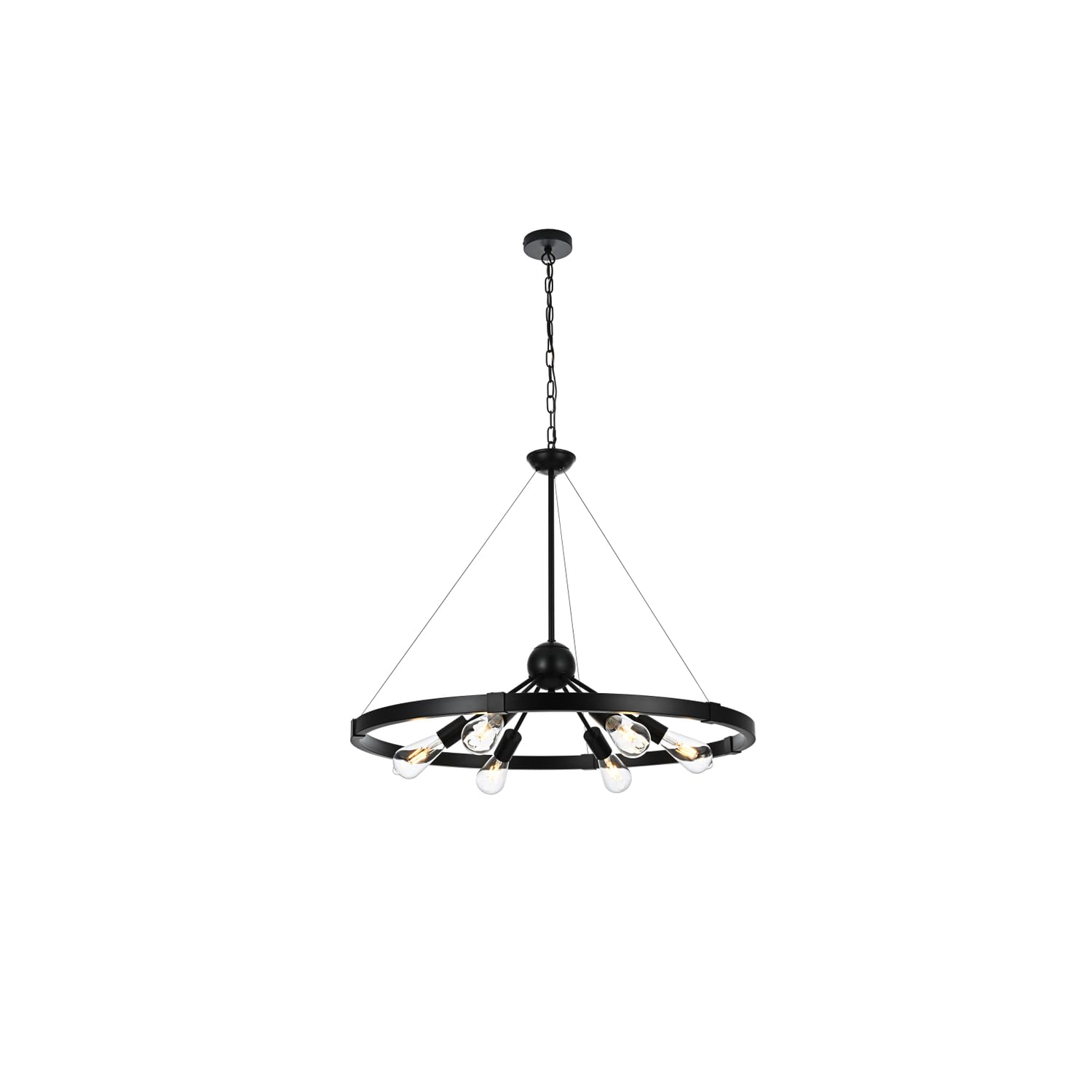 Thora 32 inch Pendant Light in Black