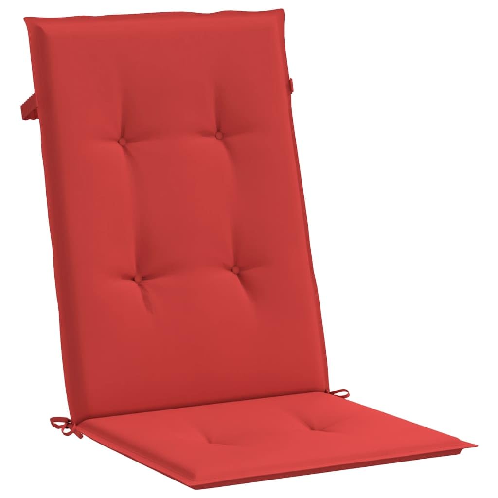 vidaXL Garden Chair Cushions 2 pcs Red 47.2x19.7"x1.6"