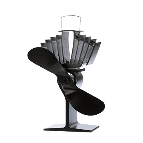 Ecofan Airmax, 812Amxbx, Classic Styled, Heat Powered Wood Stove Fan, 175 Cfm, Black, Large-Sized, 9Blade
