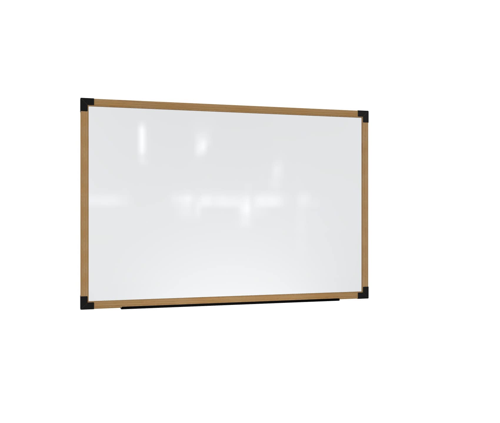 Ghent Prest Wall Whiteboard, Magnetic, Natural Oak Frame, 3H x 4W