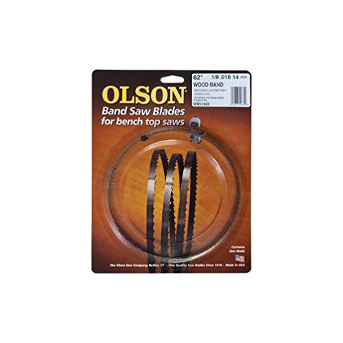Olson 62 In. L X 0.1 In. W X 0.02 In. Thick Carbon Steel Band Saw Blade 14 Tpi Hook Teeth 1 Pk