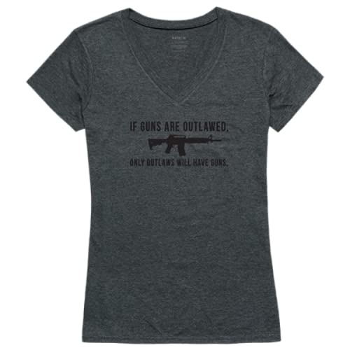 Graphic V-Neck, Outlawed, HCH, 2X