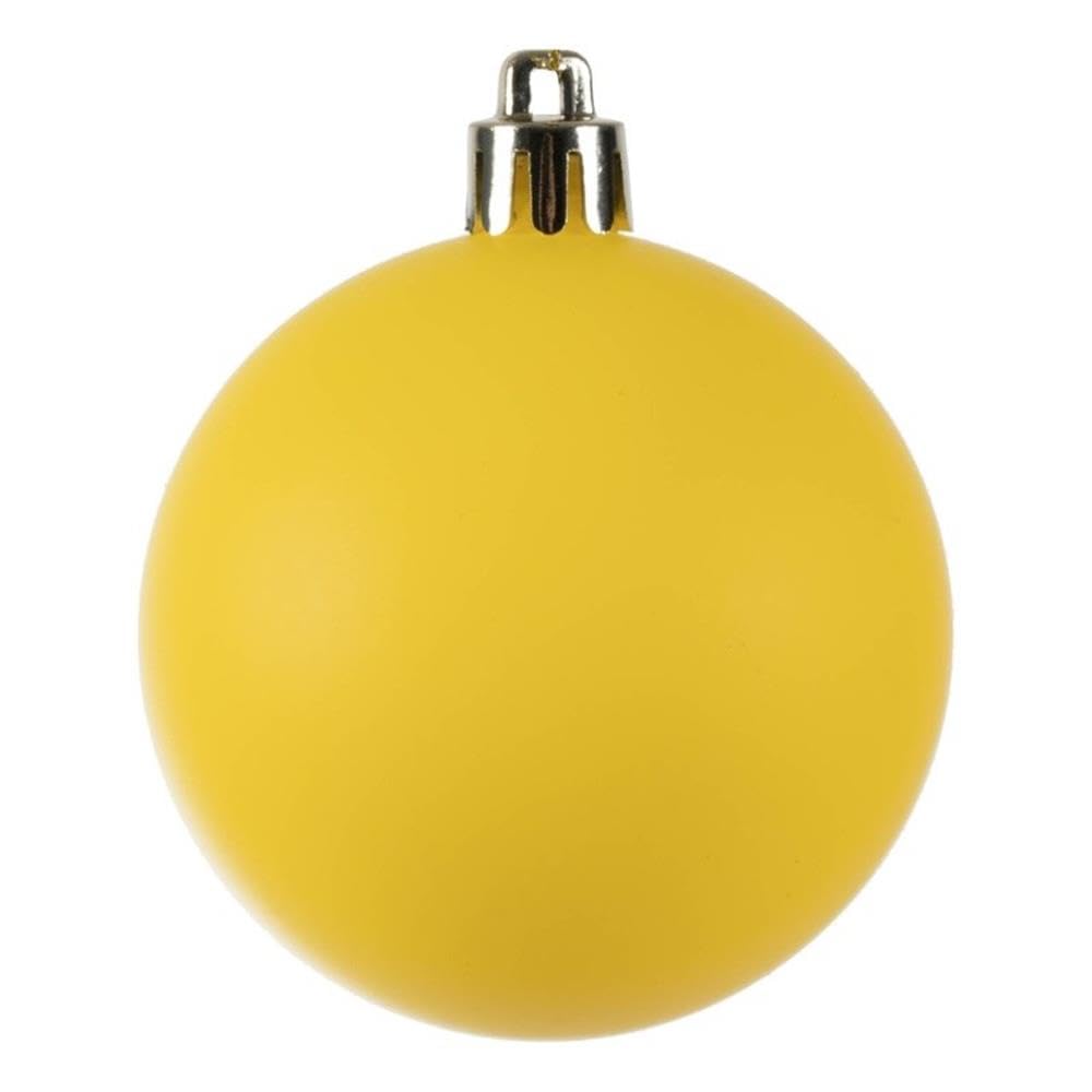 Casafoyer 2.4” Yellow Matte Ball UV 24/Bag - (Pack Of 2)