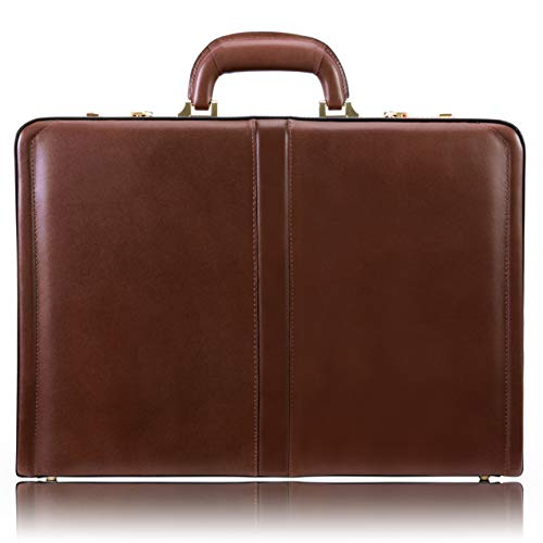 Mcklein, V Series, Reagan, Full Grain Cowhide Leather, Leather 3.5 Attach   Briefcase, Brown (80444)