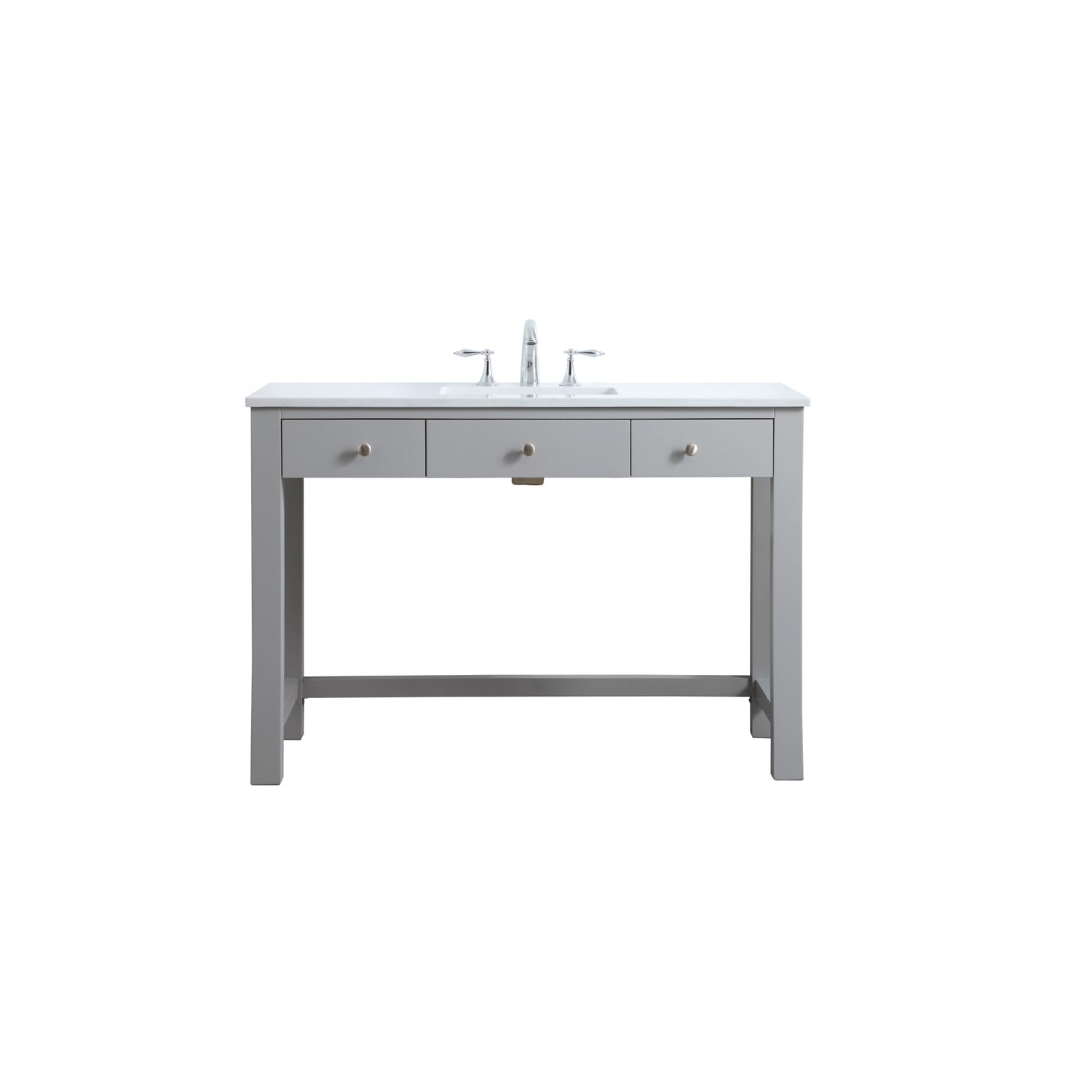 Elegant Lighting 48 Inch Ada Compliant Bathroom Vanity In Grey