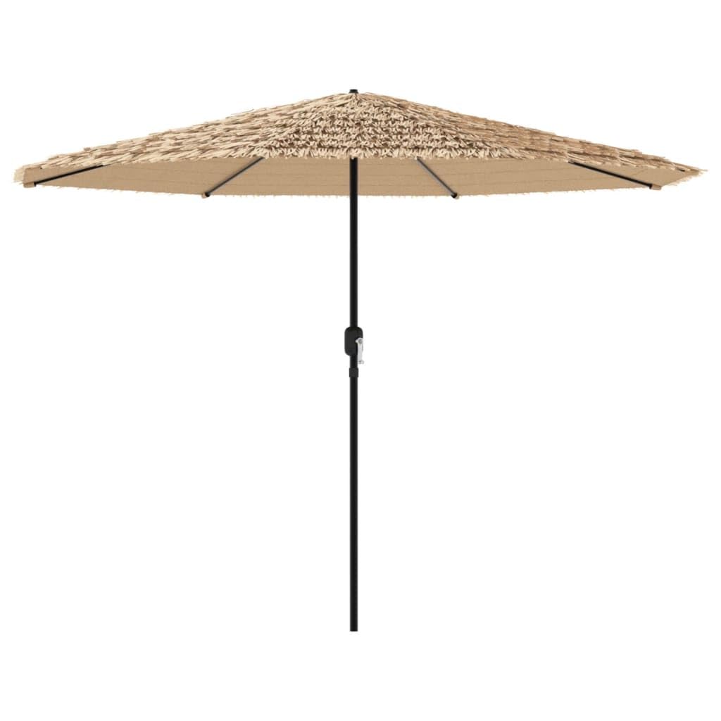 vidaXL Garden Parasol with Steel Pole Brown 152.8x152.8"x97.6"