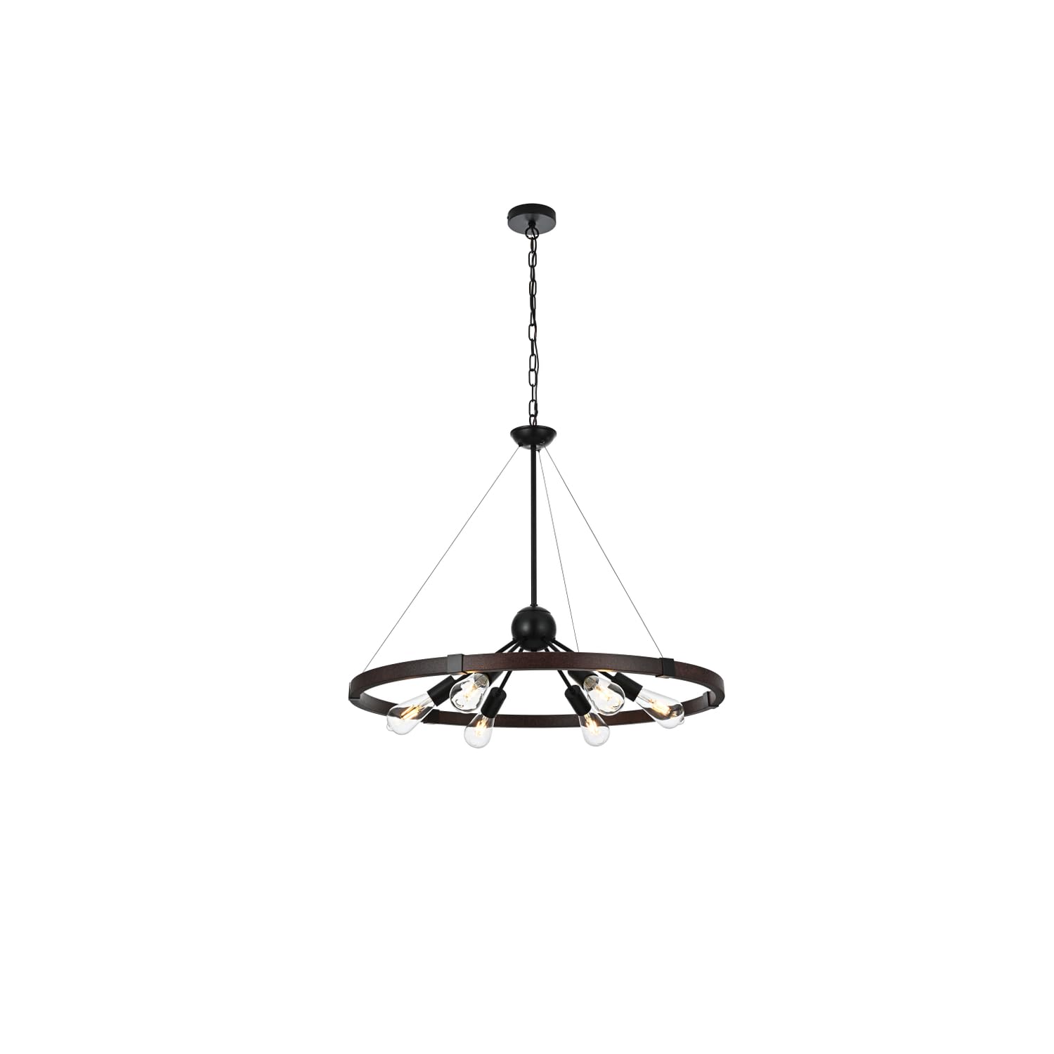 Thora 32 inch Pendant Light in Weathered Black