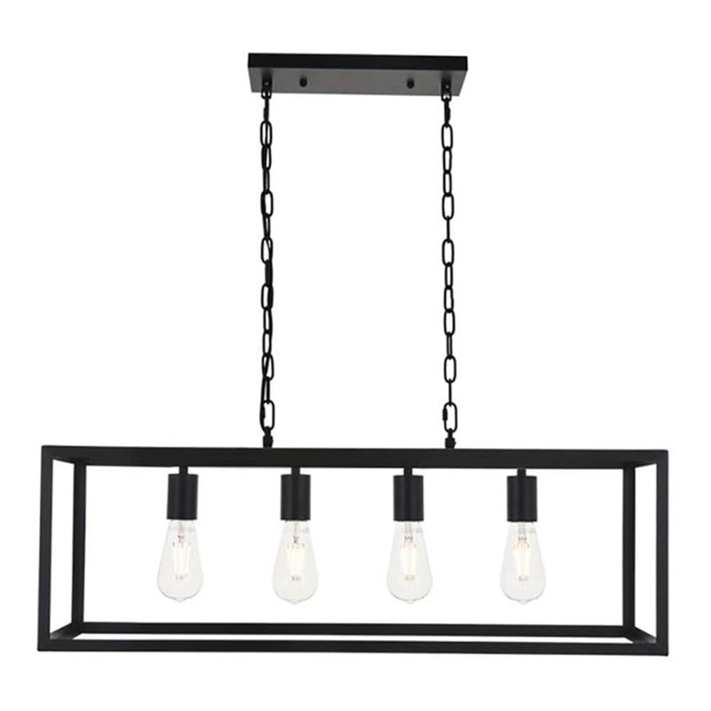 Resolute 4 light black Pendant