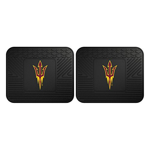Fanmats 13214 Arizona State University Sun Devils Rear Second Row Vinyl Heavy Duty Utility Mat, (Pack Of 2)