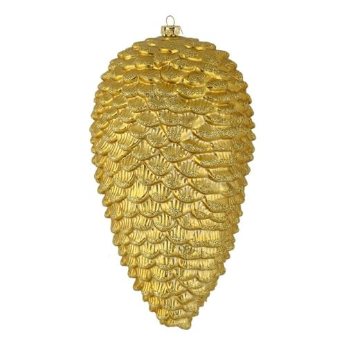 Casafoyer 7” Gold Matte Glitter Pinecone 4/Bag - (Pack Of 2)