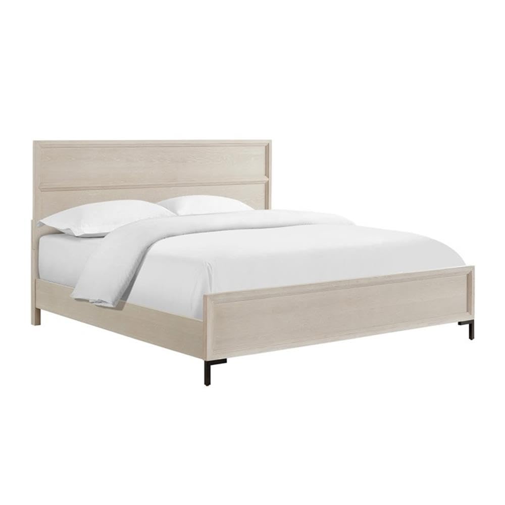 Alpine Furniture Bradley Platform, California King, Antique White