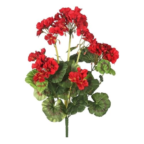 Casafoyer 20” Red Geranium Bush 4/pk - (Pack Of 2)