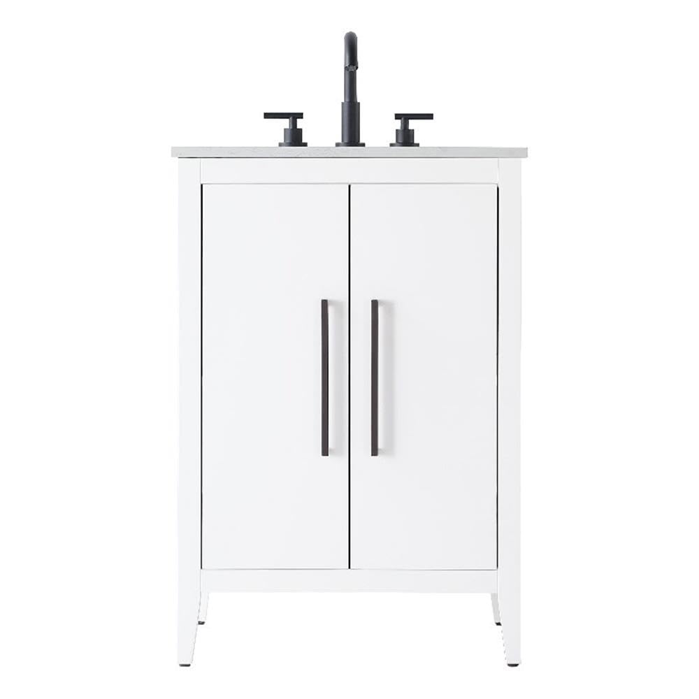 24 Inch Single Bathroom Vanity In White